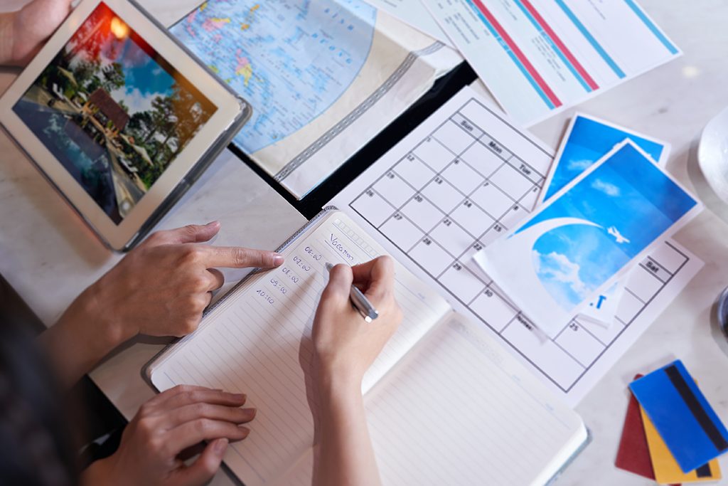 Viajar na alta temporada - Planejamento